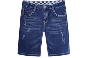 CAMLAKEE Garçons Jeans Shorts Enfants Filles Déchiré Denim Shorts Été Bermuda avec Taille Réglable