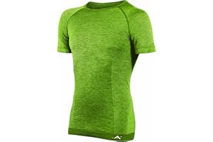 Risalti T Shirt Homme Femme en Laine Mérinos - Maillot Thermique Manches Courtes Extreme, Haut Thermique élastiques et Respirants, sous Vetement Thermique Unisex sans Couture - Made in Italy