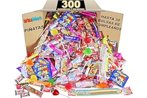300 dolci, dolcetti e caramelle ripieni di piñata senza allergeni WikiMark - Per riempire borse di compleanno, feste, Natale e Halloween. Senza glutine e senza latte. (300 Dolci)