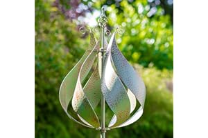 Creekwood Blenheim Wind Spinner Verdigris Metal Garden Ornament Outdoor Decorative 76 inches (192cm) Kinetic Wind Spinner for Patio, Lawn, Garden Decor