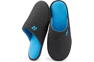 RockDove Men's Two-Tone Memory Foam Lightweight Scuff House Slipper
