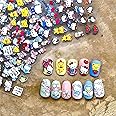 Dedyel Cute Cartoon Nail Art Stickers Cat Nail Stickers for Nail Art Cute Cartoon Embossed Nail Stickers 3D Self Adhesive Nail Sticker Anime Kawaii Design Nail Stickers for Girls Kids Women (3 Sheets)