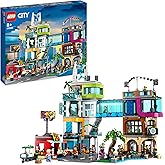 LEGO City Downtown, Modular Building Set, Casa Giocattolo con Stanze Combinabili, Negozio di Giocattoli, Barbiere, Studio Blo