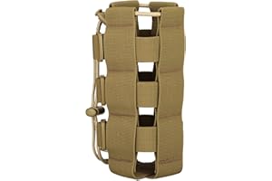 Yakmoo Soporte/Portador para Botella de Agua Impermeable Estilo Militar Táctico 900D Nylon Molle Sistema Bolsa de Botella Ajustable 300ml-800ml al Aire Libre