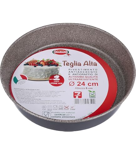 Tortiera Conica Agnelli ALMA14336 In Alluminio 3 Mm – Diametro 36 Cm, Altezza 7,5 Cm, Per Pizza E Pasticceria