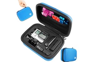 CamKix étui Compatible avec GoPro Hero 7, 6, 5, 4, 3+, 3, 2, 1 et Accessoires - Idéal pour Transport et Stockage - Protection complète pour Votre Caméra GoPro - Chiffon de Nettoyage