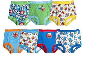 Sesame Street Girl's Pants Multipack Baby and Toddler Potty Training Underwear (Pack of 3)