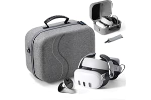 Upgraded Large Carry Case for Quest 3, Gray, Modern