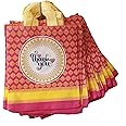 Return gift bag (Thank you Gift Bags) / Birthday Party Return Gift Bag/Wedding Gift Bag (Thamboolam bags) - Medium size (9x11 inch) (Pack of 25, Pink)