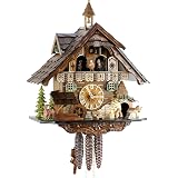 Orologio a cucù originale della Foresta Nera, in vero legno, meccanico,  durata della carica: 1 giorno, certificato VDS, Eble, Casa della Foresta  Nera, 30 cm, 22310 : Amazon.it: Casa e cucina