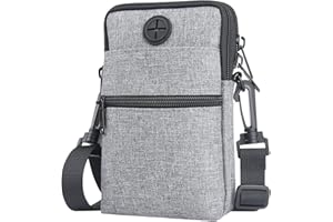 flintronic Torba na telefon komórkowy, torba na ramię, 3-warstwowa mini torebka, wodoszczelna torba na telefon komórkowy, pęk kluczy, etui ochronne na paszport, do biegania na świeżym powietrzu