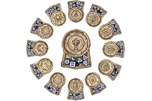 PRINTABLE ADVENTURE D&D Class - Sottobicchieri in legno inciso a laser con vassoio a cubo, classi DND per fan di Dungeons and Dragons (Bard)