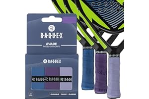 Raquex Nastro overgrip per Racchette da Padel Evade, 10 Colori, 3 Nastri overgrip per Palline, Spessore 0,65 mm, Assorbente, Leggermente appiccicoso e Antiscivolo per Racchette da Padel o Pickleball