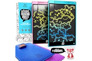 Essy Kids 10 Pulgadas 2Pack Pizarra Magica Infantil Tableta Escritura Niños Pizarra Magnetica Infantil Tablet para Dibujar Tableta de Dibujo Tableta Escritura LCD Pizarra Electrónica