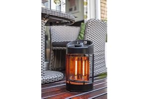 La Hacienda Black Series Nero Revolving Table Heater Electric, Medium