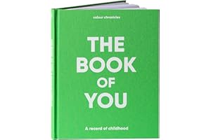 COLOUR CHRONICLES Childhood Memory Book for Ages 1 to 16 - Fill Out Once a Year - 1st Birthday Gift for Girls & Boys - Keepsake Baby Book - Personalised Scrapbook - Memory Journal - 8" x 10" - 112 Pages - Green