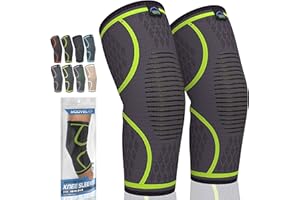 MODVEL 2-pak orteza kolana | Opaska uciskowa na kolano dla mężczyzn i kobiet | Wsparcie kolana do biegania | Nakolanniki klasy medycznej na łzę łąkotki, ACL, zapalenie stawów, łagodzenie bólu stawów.