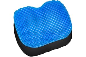 Omoojee Kayak Seat Cushion, Anti Slip Gel Seat Cushion for Long Sitting on Boat, Canoe, Sup, Chair