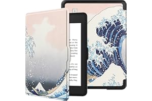 VOVIPO Case for 6.8” Kindle Paperwhite 11th Generation 2021- Premium Lightweight Book Cover with Auto Wake/Sleep for Amazon Kindle Paperwhite 2021 Signature Edition E-reader-Sea Wave