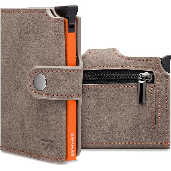 Gentlemen's® Cardholder – Porta carte di credito con scomparto portamonete e protezione RFID – Portafoglio da uomo piccolo – Portafoglio da uomo – Portafoglio con portamonete – Smart Wallet per carte