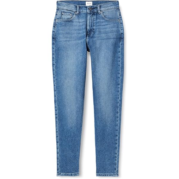 Ralph Lauren Petites Patchwork Boyfriend Tapered Ankle Jeans in Dusk