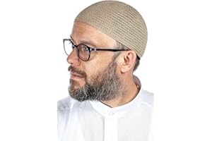 IHVAN ONLINE Turkish Muslim Premium Knitting Kufi Hats for Men, Taqiya, Takke, Peci, Islamic Caps, Islamic Gifts, Standart Size