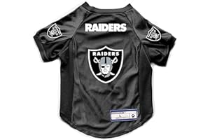 LITTLE EARTH PRODUCTIONS Littlearth NFL Oakland Raiders Pet Stretch Jersey, Medium