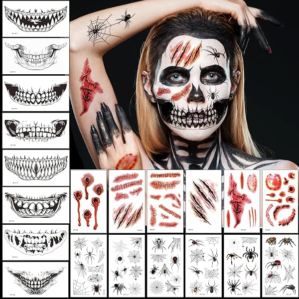 T-shirt Halloween Femme "I'M OK IT'S NOT MY BLOOD" - Motif Graphique, Manches Longues - Taille S à XXL