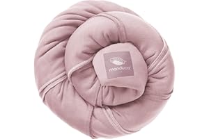 manduca SLING Fular Portabebes > < Bandolera elástica/Fular Porta-Bebé con Certificado GOTS, Algodón Orgánico, para recién nacidos y niños pequeños (3,5-15kg) (Rose/rosa, Liso - color único)