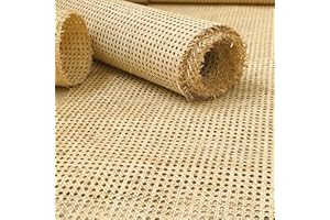 GENÉRICO Ratan Natural, Ratan Rollo Mimbre 50 x 300 cm, Mimbre, Silla Ratan, Rejilla Mimbre, Mimbre Rollo, Rattan, Estera de ratán, Ratán Natural para muebles, Tela para Silla, Armario, Decoración del hogar