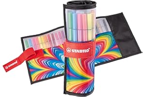 STABILO Pen 68 - Pennarello Premium - Rollerset con 25 colori assortiti - ARTY Edition