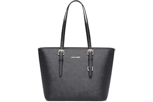 David Jones - Damska torebka na zakupy - Skórzana torba na ramię z długim uchwytem - Torba na zakupy o średniej pojemności - Elegancka torba miejska - Czarny