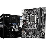 MSI H410M-A PRO Motherboard, Micro-ATX - Supports Intel Core 10th Gen Processors, LGA 1200 - DDR4, USB 3.2 Gen 1, Intel Gigab