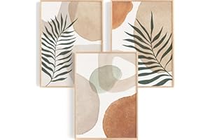 OHBIMBA OHBIMA® Set Di Poster Da Parete quadri moderni soggiorno decorazioni camera da letto quadro astratto moderno stampe moderne wall art elegante arte astratta contemporanea (Senza Cornice – 30x40cm)