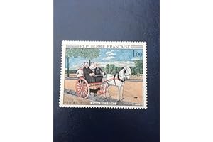 Timbre France 1967. Collection Art Peinture n 1517 Neuf sans charnière. Douanier Rousseau, Cheval