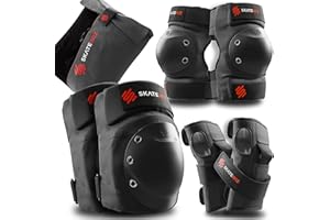 SKATEWIZ Profesjonalne wyposażenie ochronne dla dorosłych i młodzieży z neoprenowymi rękawami – zestaw ochraniaczy na łyżworolki [6 szt.] opracowany przez niemieckiego producenta - ochraniacze na