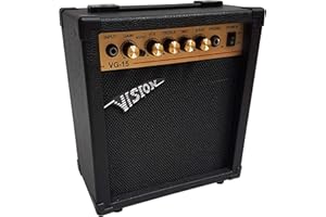 MSA GITARRENVERSTÄRKER 20WATT - E Gitarren VERSTÄRKER - Overdrive - 3 KÄNALE - GOLDEN LINE VG15