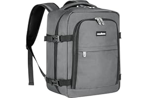 MOCOCITO Handgepäck Rucksack für Easyjet 45x36x20, Untersitz-Kabinentasche, Maximale Größe der Kabinenreisetasche Flugtasche, Gepäck Weekender mit Schultergurt Handtasche Sporttasche-30L(Grau)