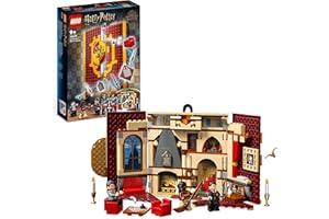 LEGO 76409 Harry Potter Le Blason de la Maison Gryffondor, Jouet avec 3 Minifigurines, Décoration Murale de la Salle Commune du Château de Poudlard, Collection