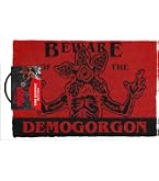 Stranger Things Fußmatte "Beware Demogorgon" – Aus Kokosfaser, Schwarz/rot