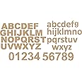 American Elm Wooden Craft Plain Laser Cut Wooden Lower & Upper Case Alphabets/Letters (1 Set Each) and Numbers (3 Sets)