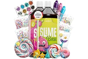 Belissia XXL Kinder Spiel-Schleim zum selbermachen. Meerjungfrau Set für 2KG fertigen Slime. Ideale Geschenkidee für Kinder ab 3 Jahre