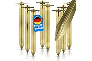 Turinto® 8X Stück stabile Zelt-Heringe für sicheres Camping und Outdoor-Erlebnisse [Extra Starke Schweißnähte] aus extra Stark und robustem Stahl mit T-Profil für maximale Stabilität Länge 30 cm.