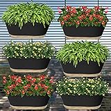 AYMH® Garden Decoration Gamla Planter Stand for Balcony Railing | Hanging Pots for Plants Balcony Railing Railing Flower Pots