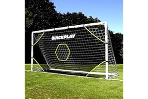 QUICKPLAY Target Net Lite with 5 Target Zones | Practice Shooting and Passing Accuracy | Soccer Goal Frame not Included