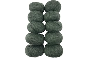 DELFINO WOLL DOLOMITI DELFINO Baby Alpaca Pacco 10 Gomitoli 5% Viscosa – 10% Alpaca – 25% Acrilico – 60% Lana - Disponibile in più Colori - Filato 100% Made in Italy - 50gr circa 200 Metri - 321 Verde Militare