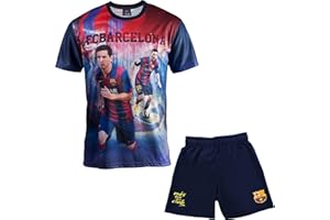 FC BARCELONE Conjunto camiseta + Short FC Barcelona – Lionel Messi – Colección oficial FC Barcelona – Talla de Niño