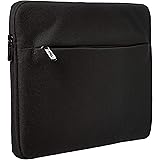 Amazon Basics Laptop Sleeve Case with Front Pocket, 13 Inch (33 cm), Black