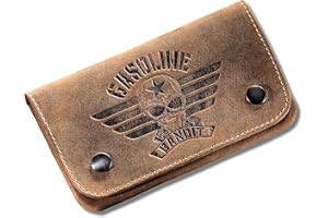 Torba na tytoń Gasoline Bandit z prawdziwej skóry w stylu vintage Used Look