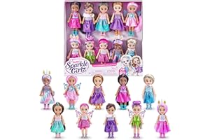 SPARKLE GIRLZ Fantasy Little Friends Lot de 10 poupées par ZURU